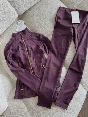 Lululemon Define Jacket Luon & Leggings Set Women's XS